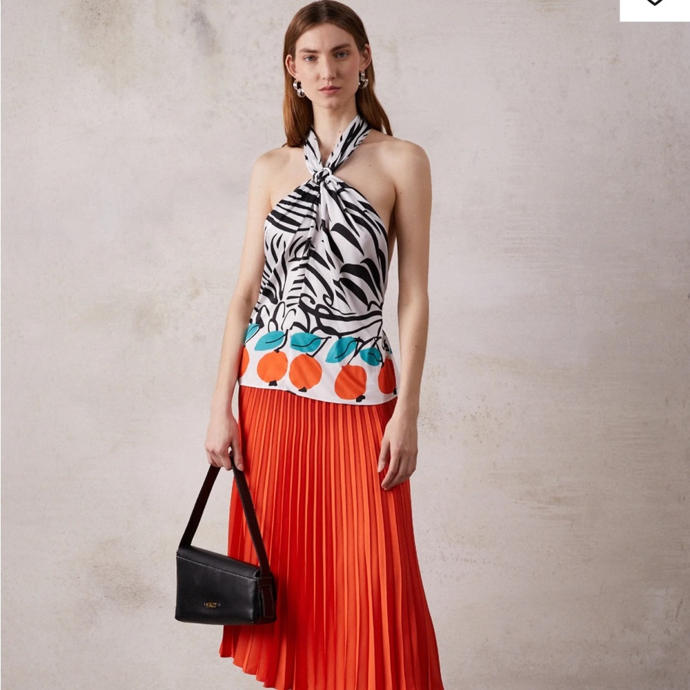 Staud Melon Top in white citrus